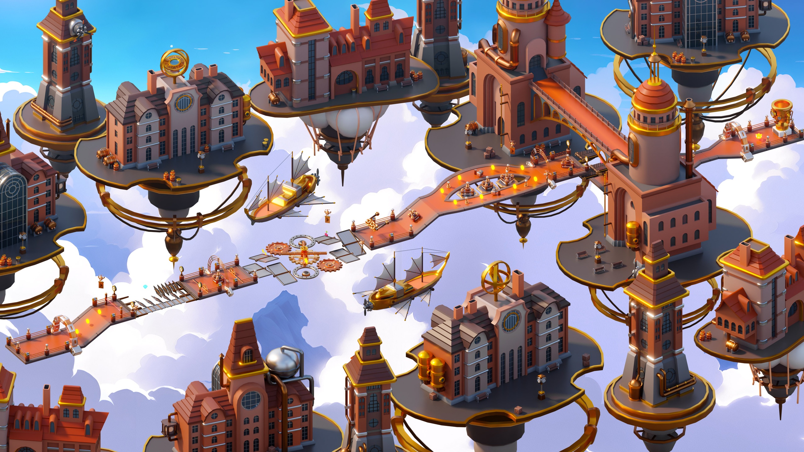 Media 1 for listing Platformer 13 Steampunk - Low Poly 3D Models Pack