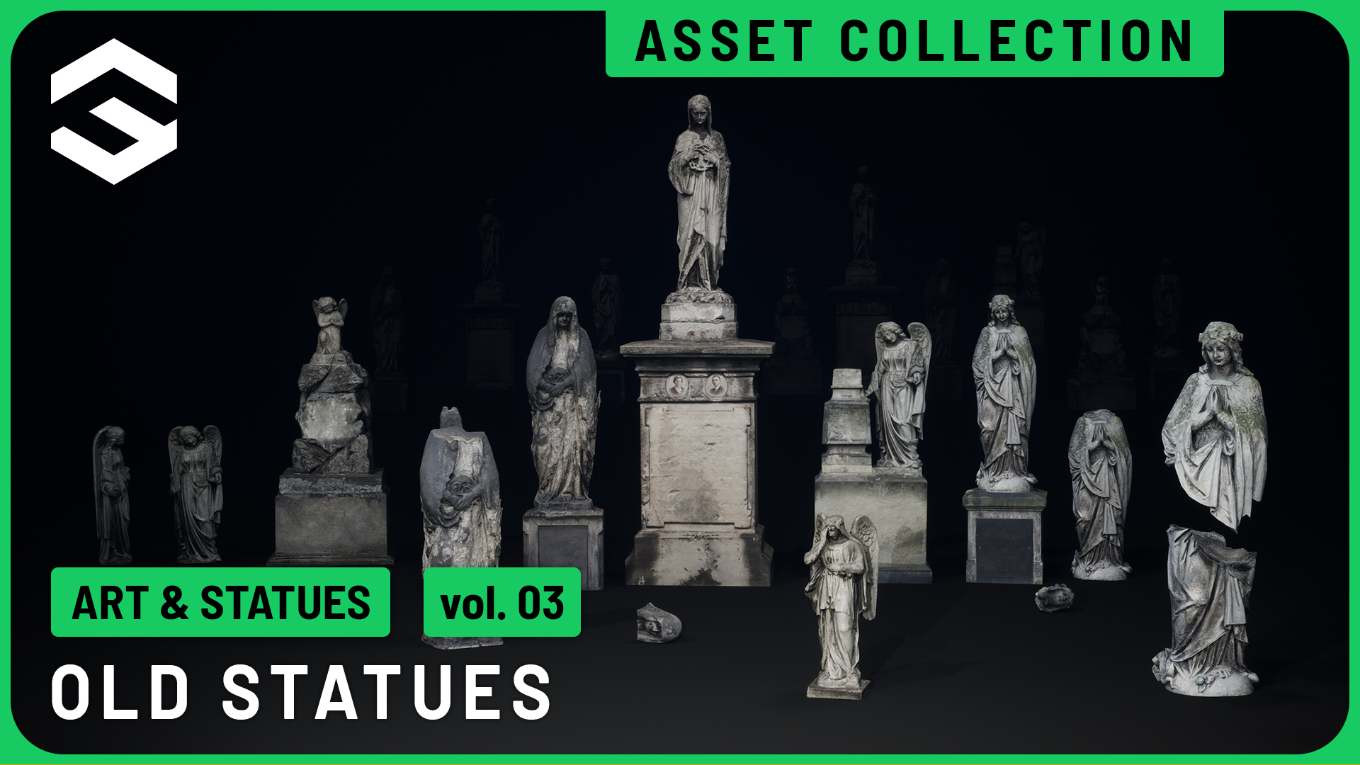 Old Statui Art & Statues vol.03 - Old Statues | Fab