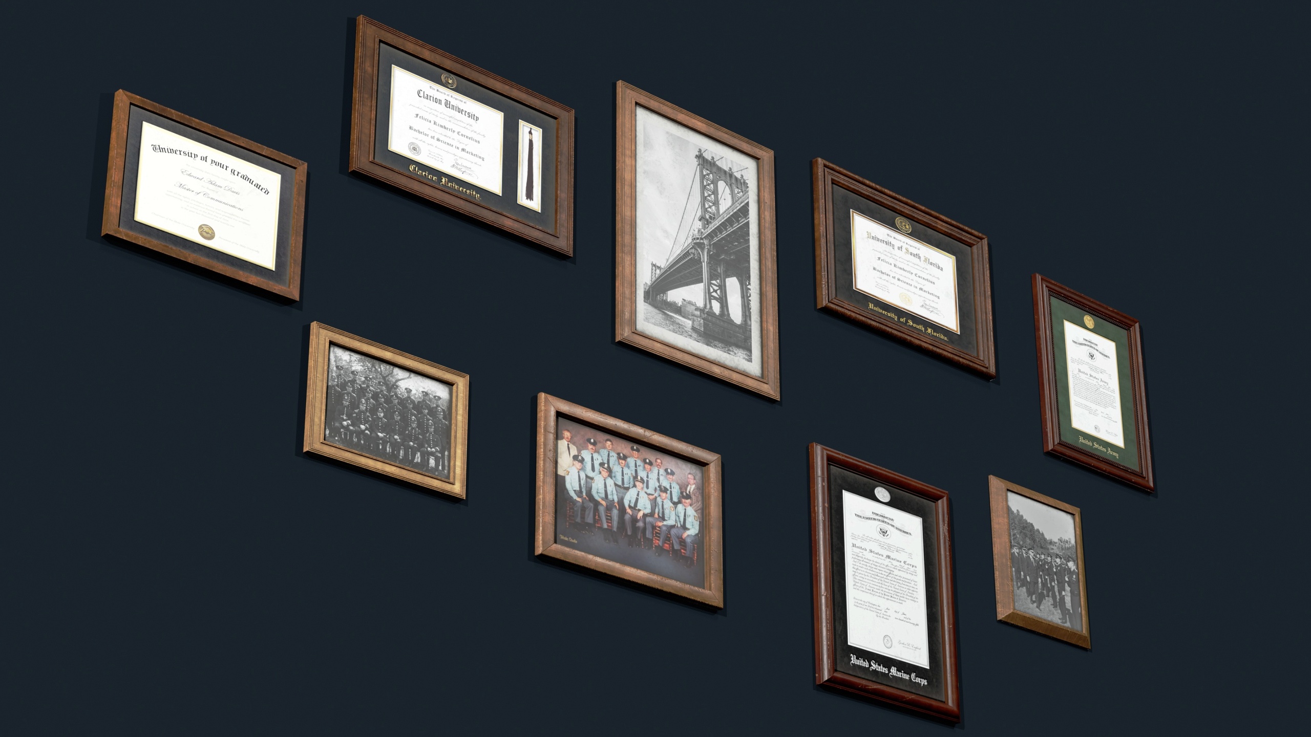 Media 1 for listing Vintage Office Frames Pack