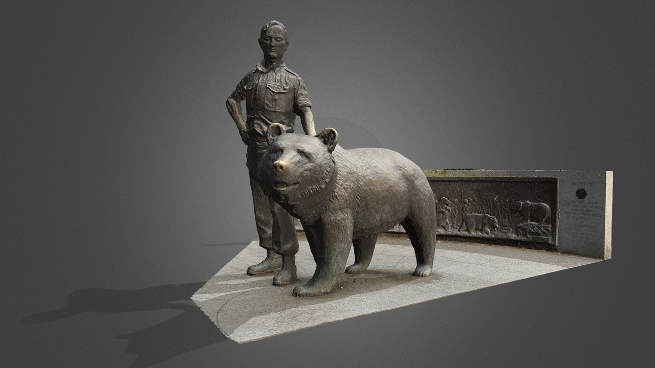 Media 1 for listing Wojtek the Soldier Bear Memorial