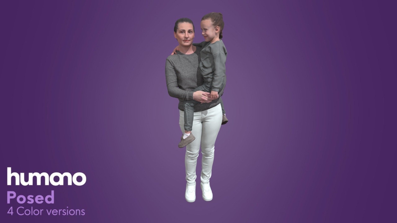 Media 1 for listing Posed Group Mother with girl - Humano 070-4046