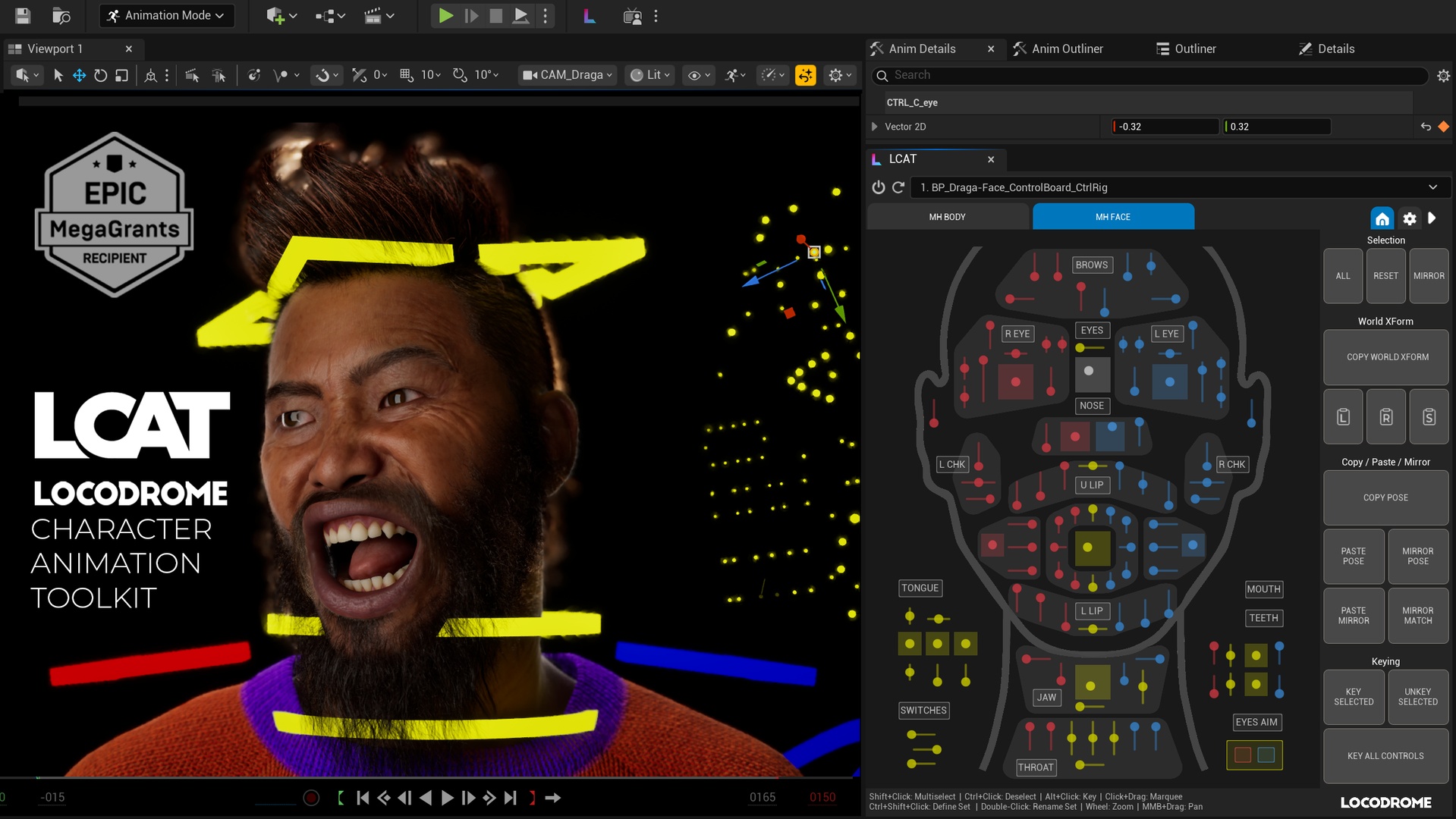 Media 1 for listing LCAT: Locodrome Character Animation Toolkit