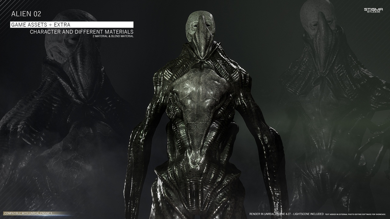 Media 1 for listing Alien 02 - Game Assets + Extra | STIGMA STUDIOS