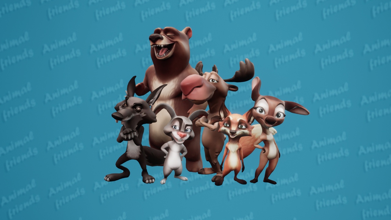 Animal Friends: Forest Pack 제품 등록을 위한 미디어 1개