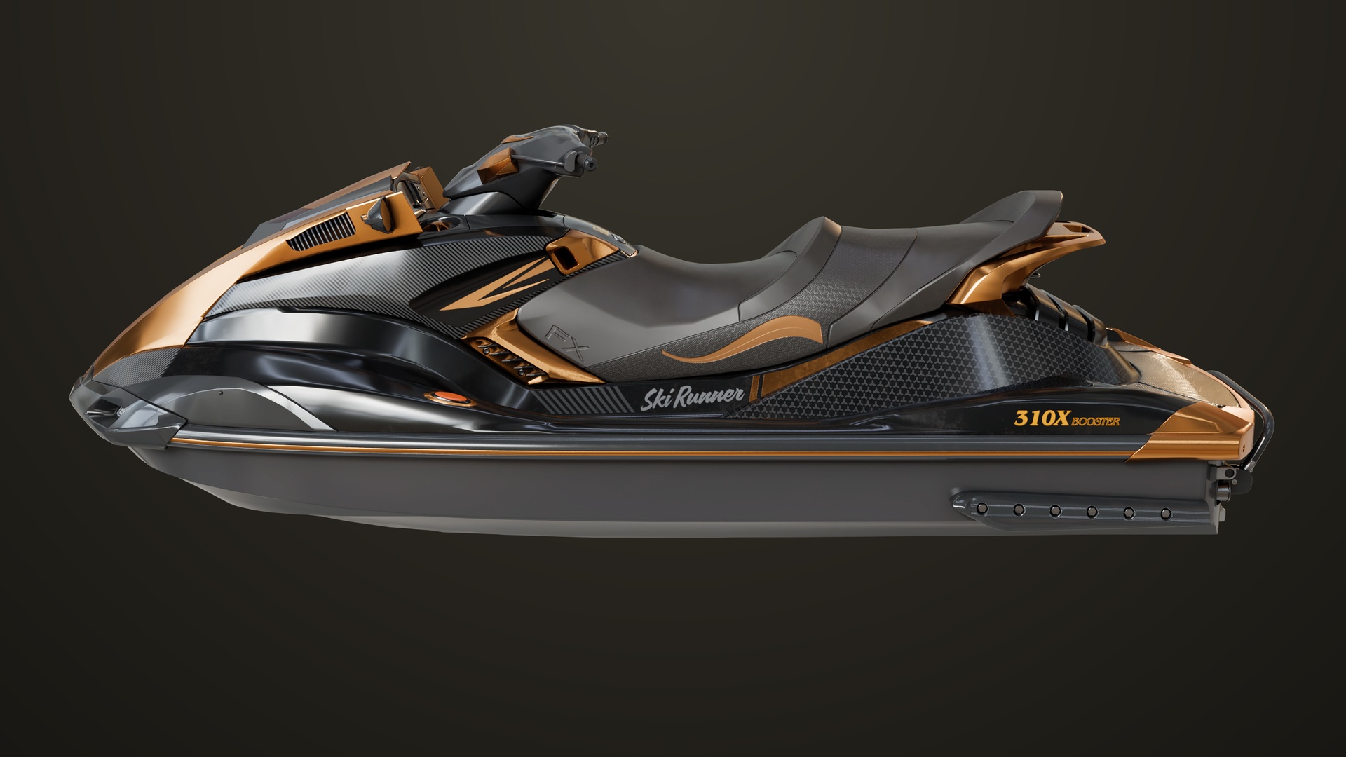 Media 1 for listing Jet Ski 01 Black Generic All PBR Unity UE Textures