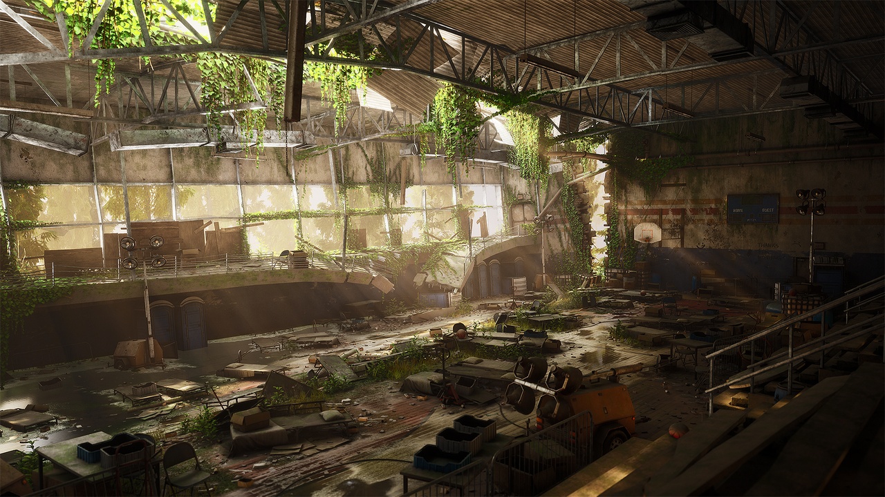 Media 1 for listing Abandoned Basketball Court/Gym