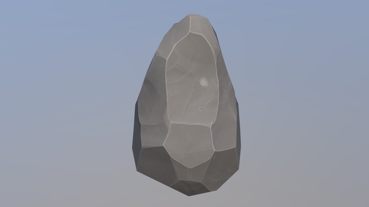 Media 1 for listing Low Polygon Stylized Rock [FREE]