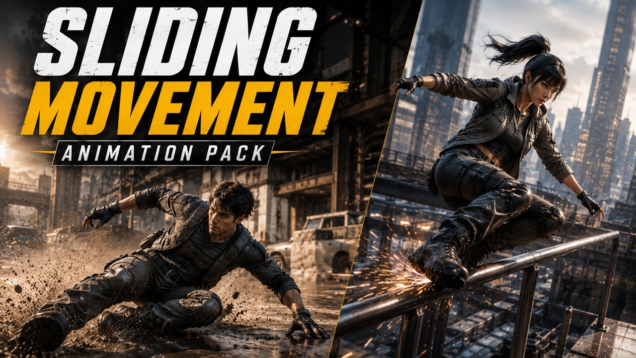 Media 1 for listing Sliding Movement Animation Pack