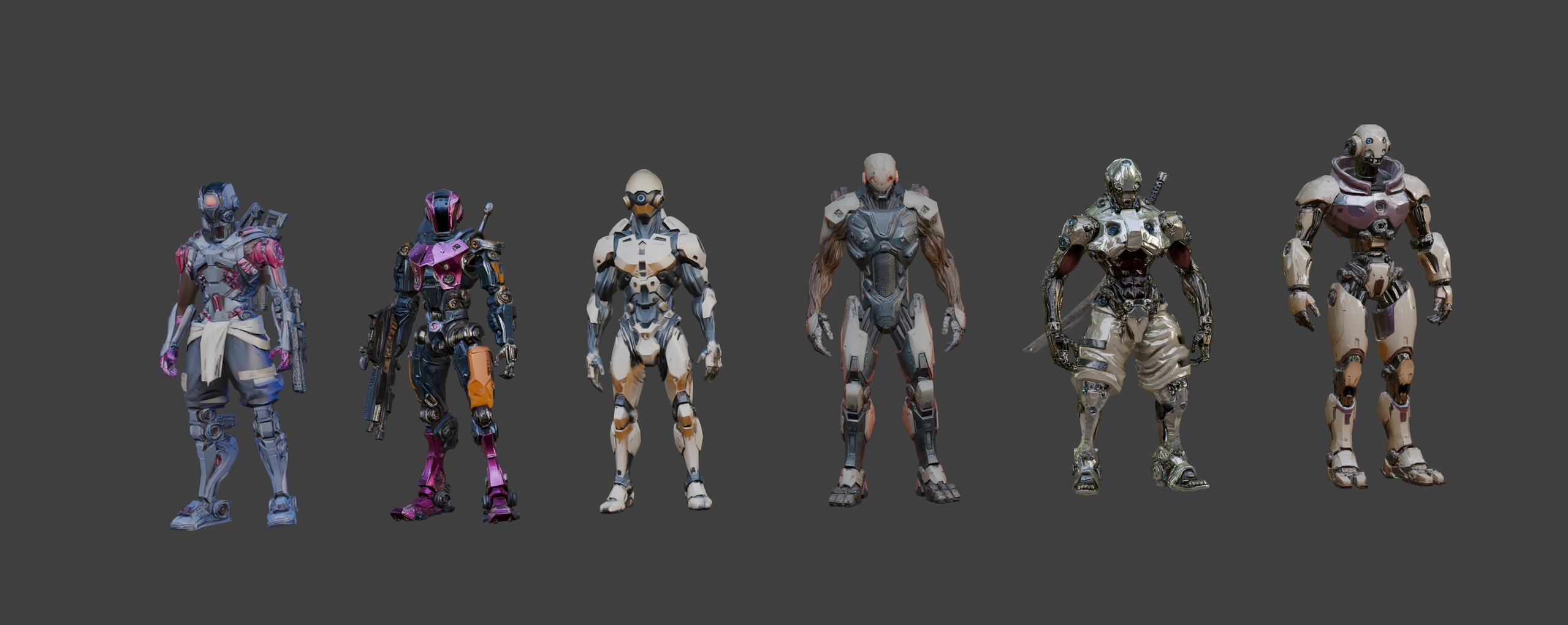 Media 1 for listing Cyberpunk Synthetic Operatives 🤖(LowPoly)