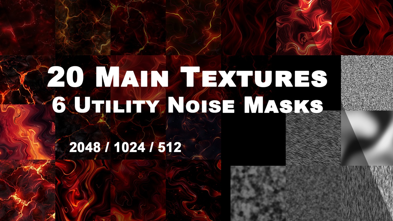 Media 1 for listing Fire & Lava VFX Materials - Unreal Shader Pack
