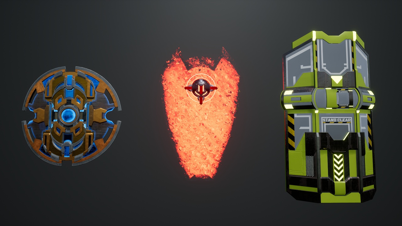 Media 1 for listing Modular Sci-Fi Shields pack