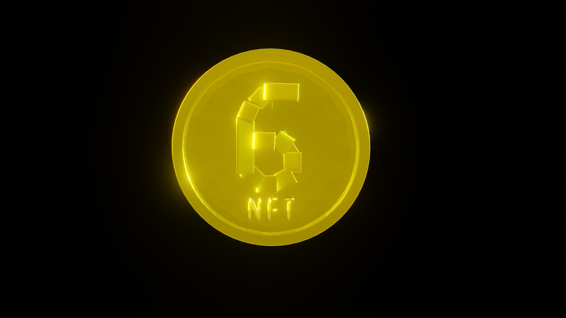 Gold BitCoin #6 – Hex Style | Fab
