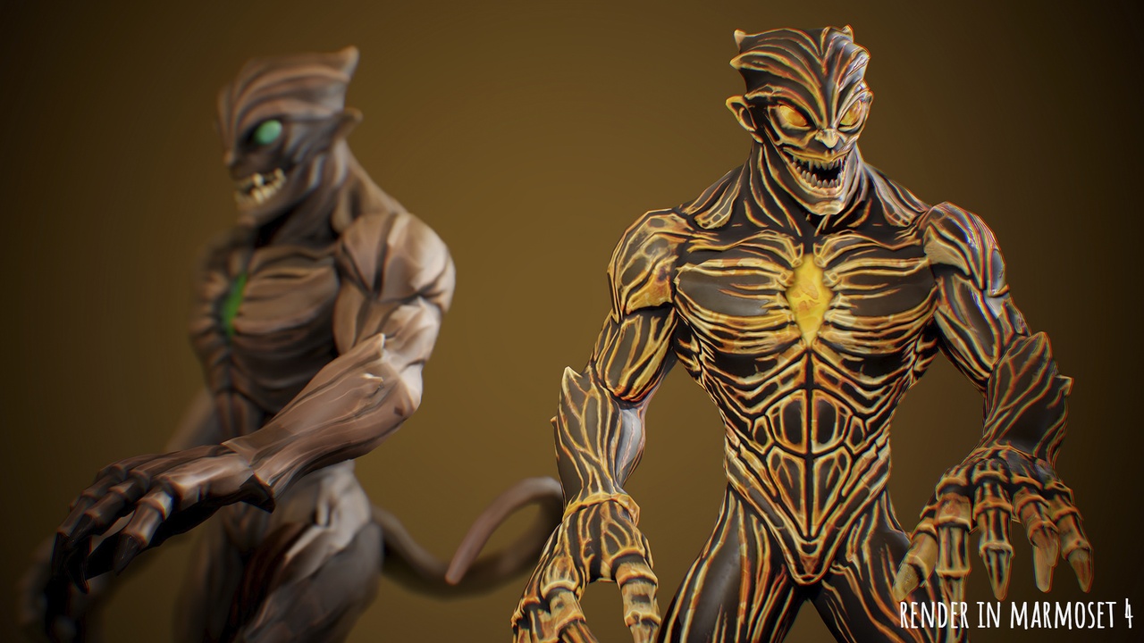 Stylized Forest Spirit Creature | Fab