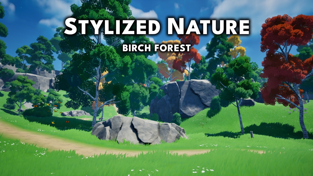 Media 1 for listing Stylized Nature - Birch Forest