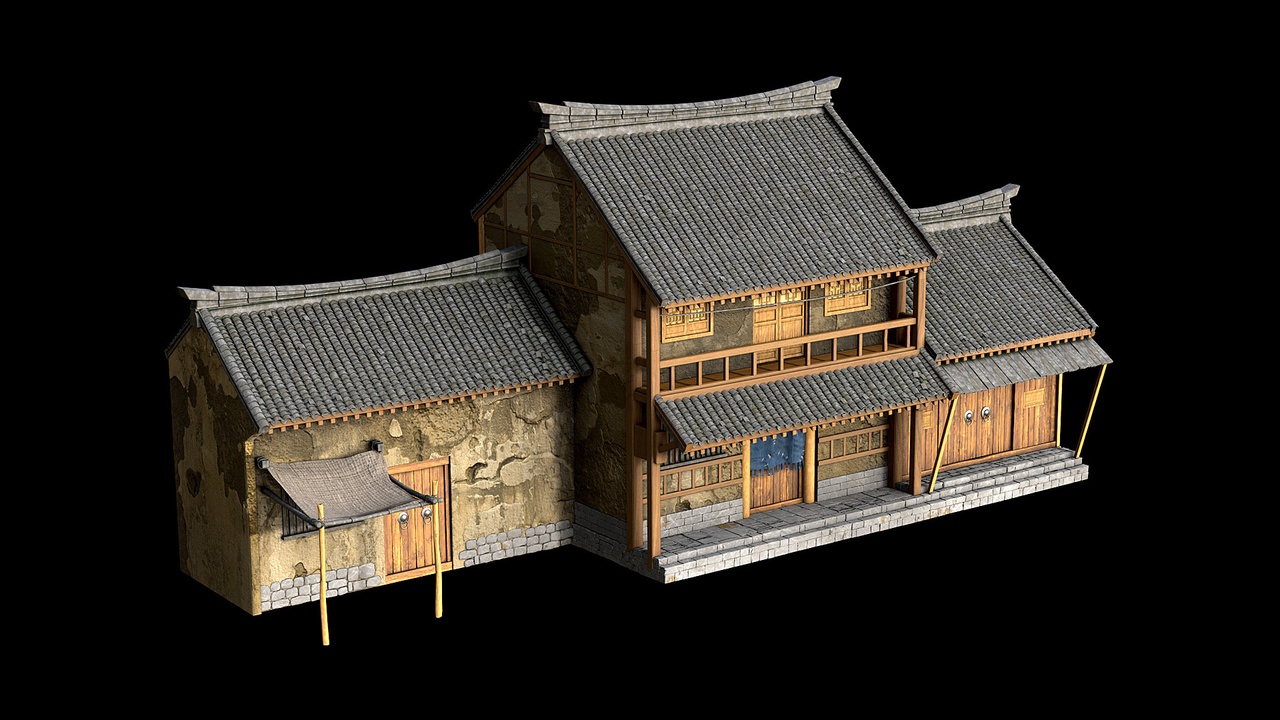 Media 1 for listing Chinese yellow wood house building