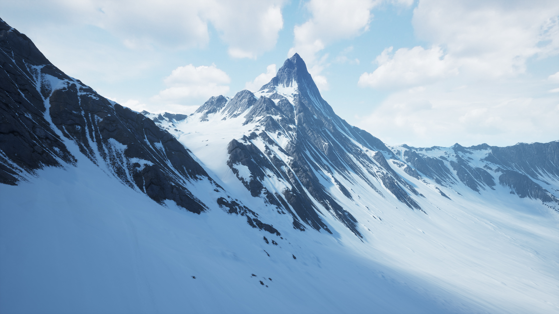 Snowy Mountains Landscape | Fab