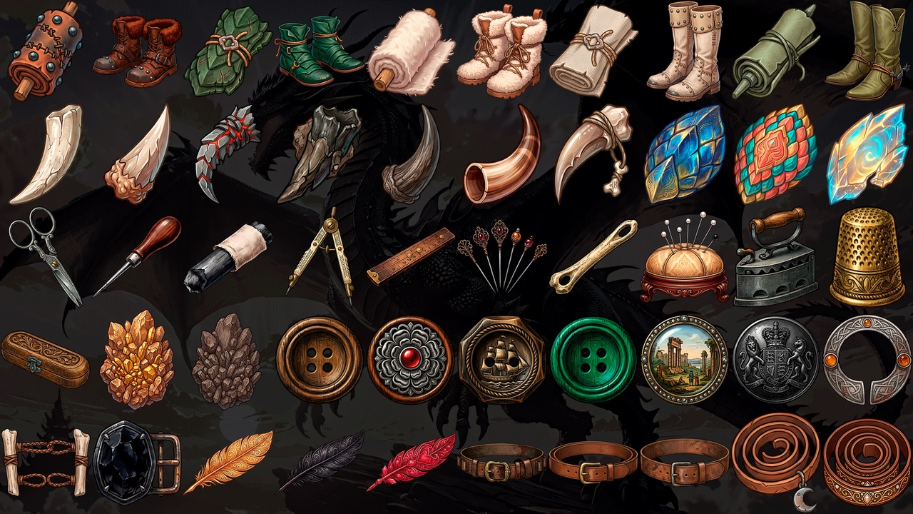 Media 1 for listing Medieval Tailoring Craft Icons