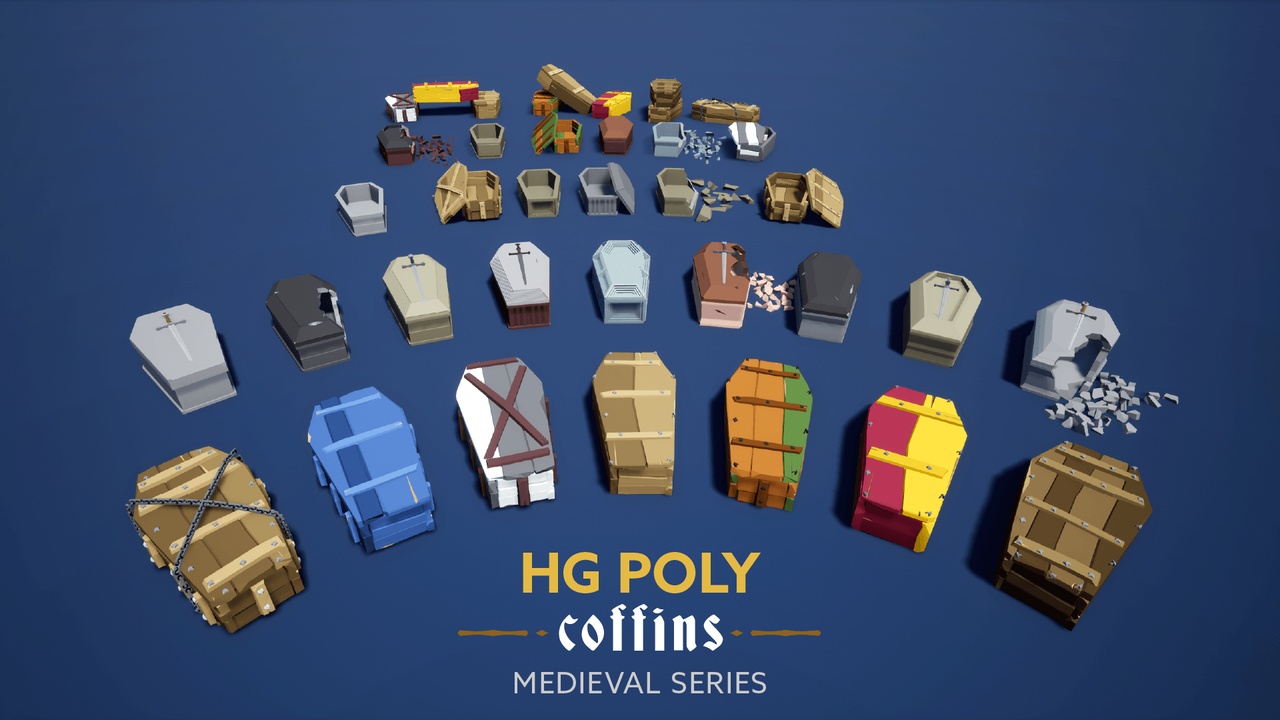 Media 1 for listing HG POLY - Coffins