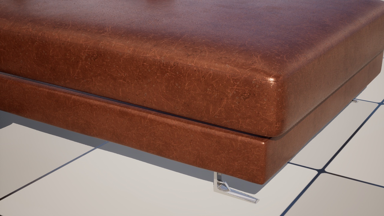 Media 1 for listing Realistic Leather Sofa 08