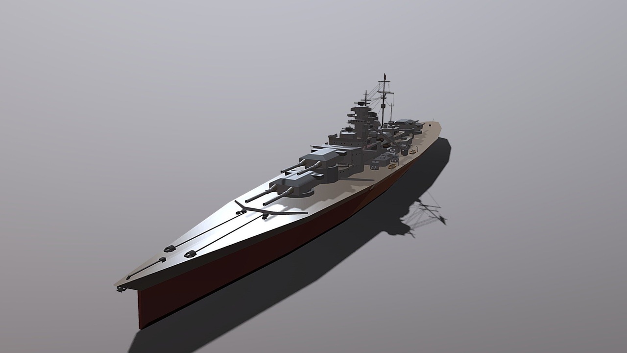 Медиа 1 для объявления Lowpoly Kms Bismarck