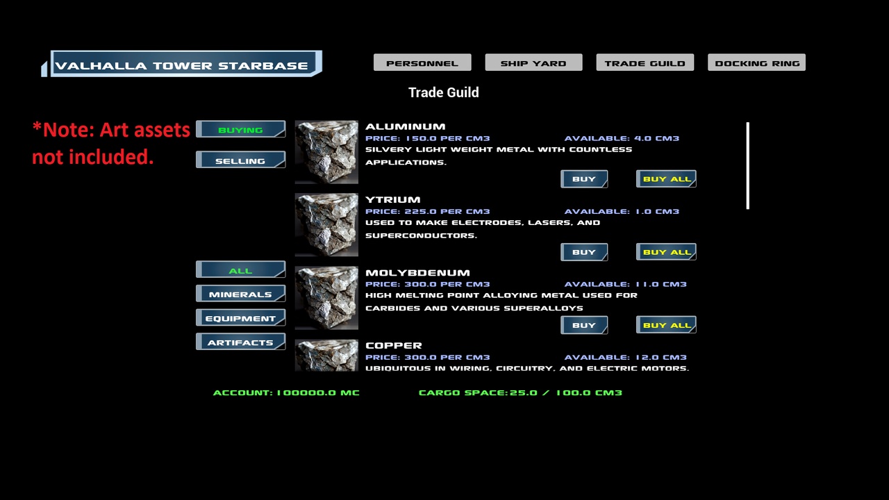 Multimedia 1 dla listy In-Game Market / Store / Vendor System