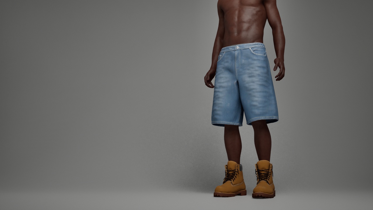 Media 1 for listing 2000s DENIM BRIDGES — Parametric MetaHuman Clothing