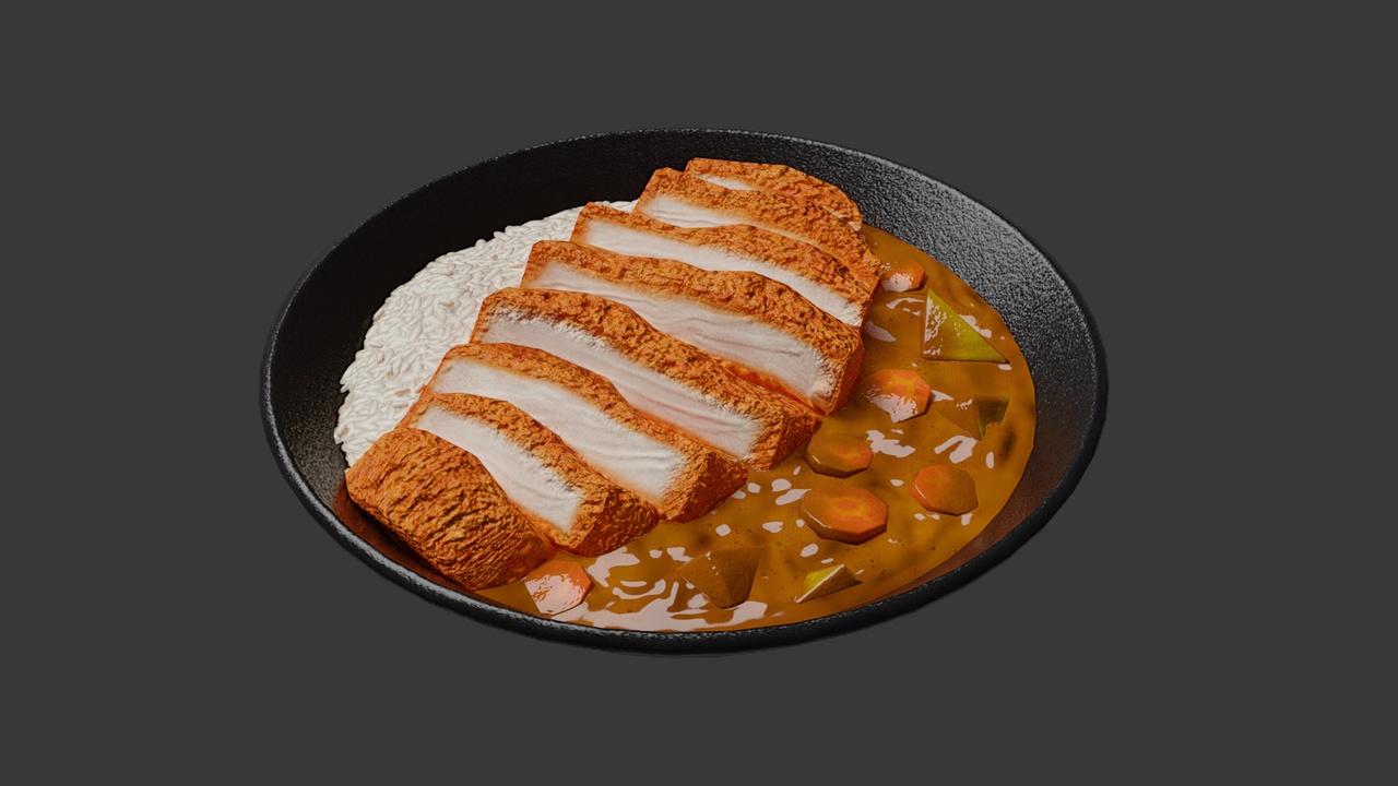 Media 1 for listing Katsu Curry - Game Ready (2.3K Tris)