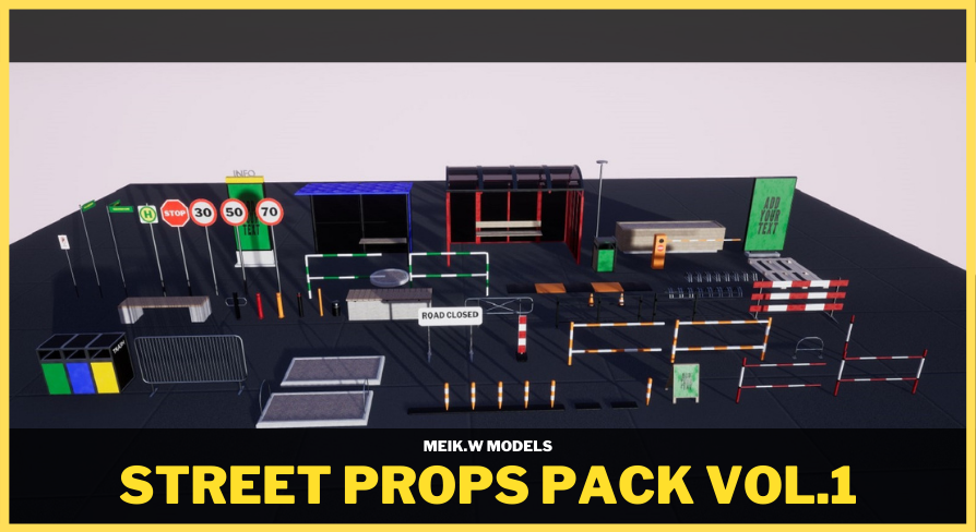 Street Props Pack Vol.1 | Fab