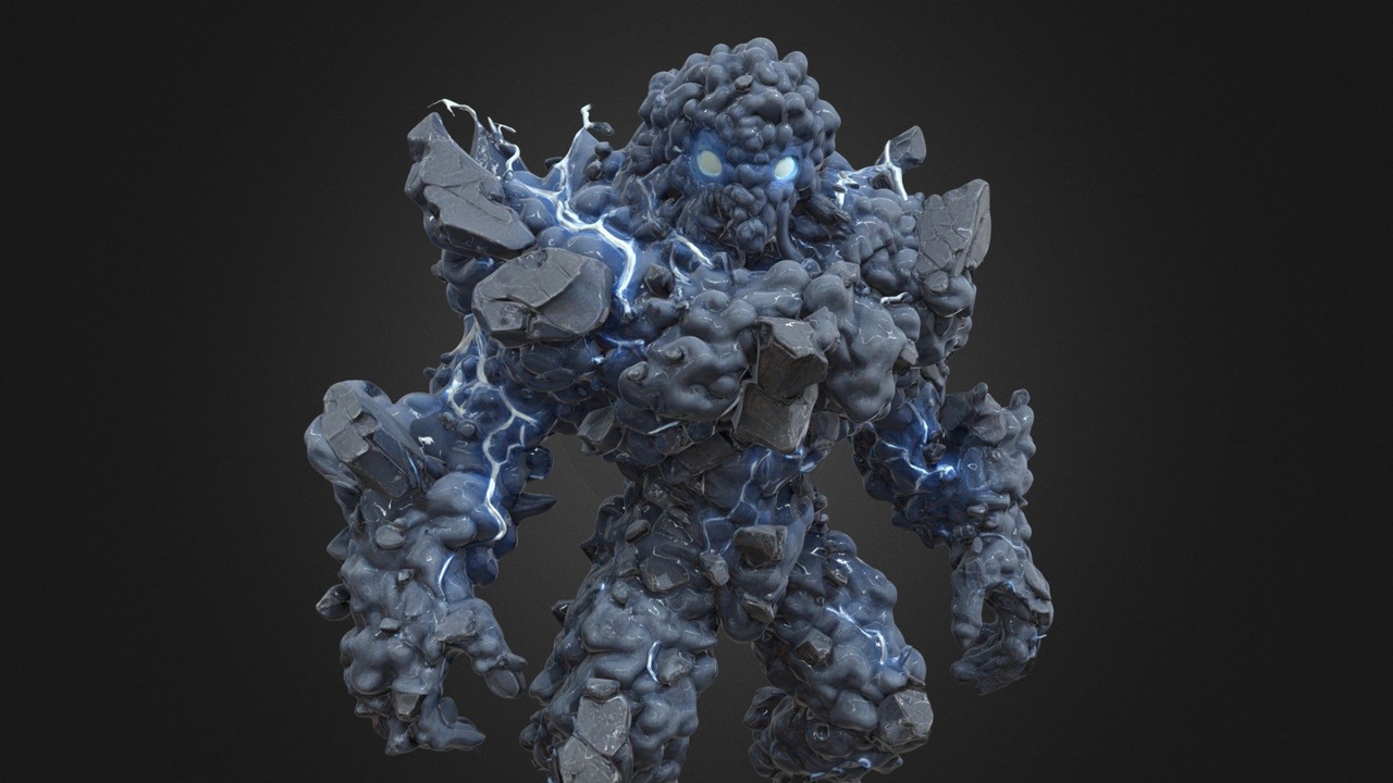 Media 1 for listing Storm Golem - Lightning Elemental