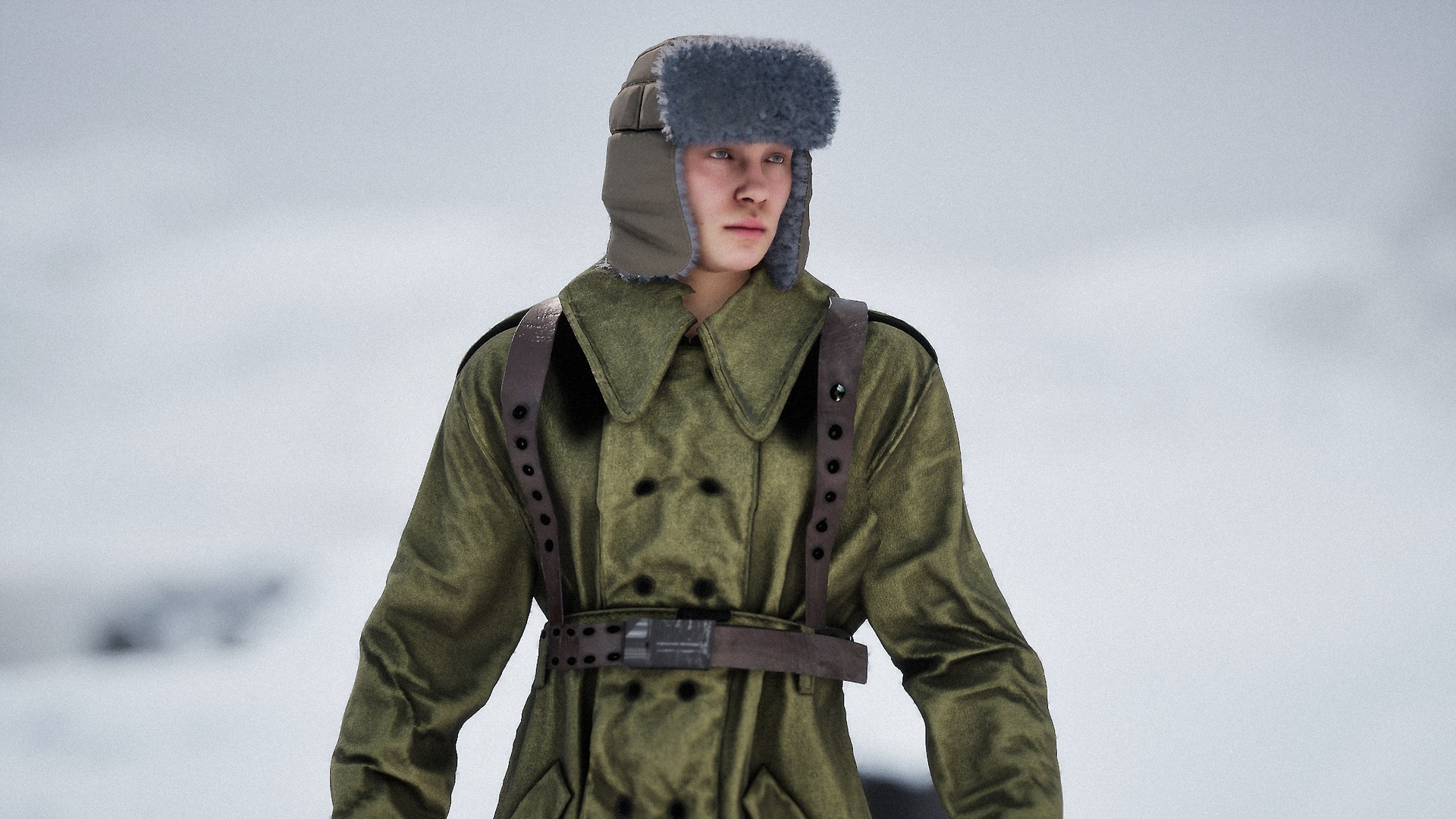 Media 1 for listing Ushanka Hat Type 2 - Metahuman Addon