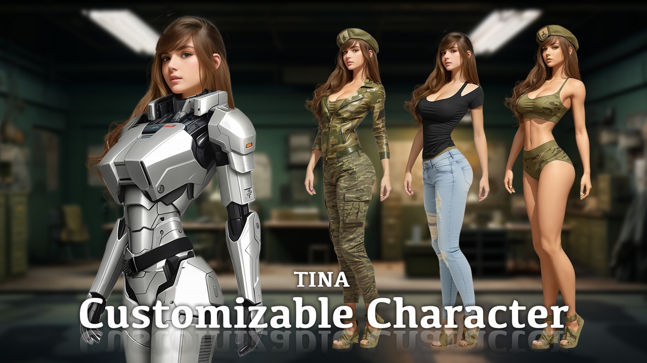 Media 1 for listing Customizable Character - Tina