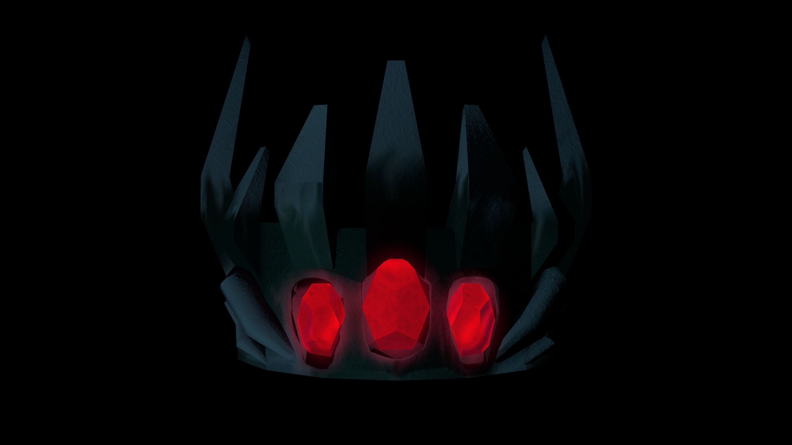 Media 1 for listing Dark Low-Poly Crown — Epic Fantasy Accessory