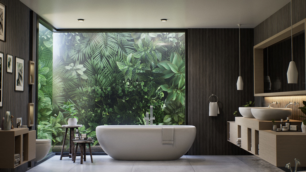 Media 1 for listing Natural Bathroom - Photorealistic Level