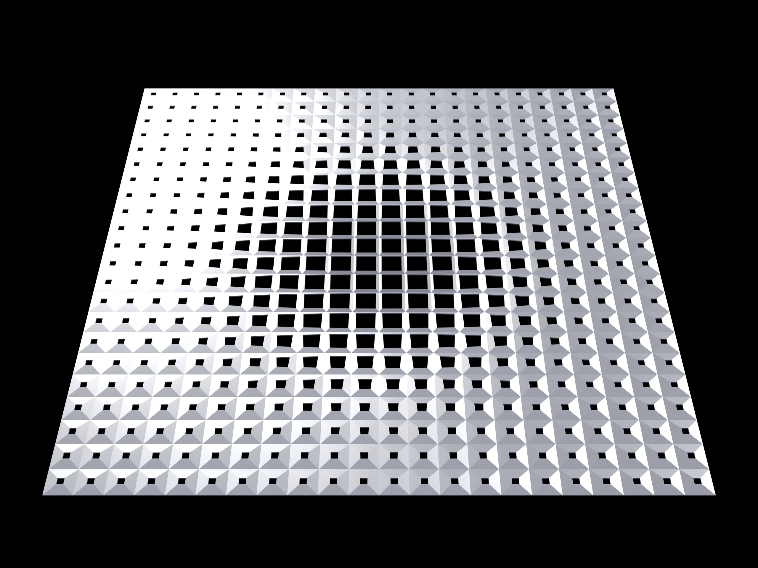 Perforated panel with parametric pattern 25O26 | Fab