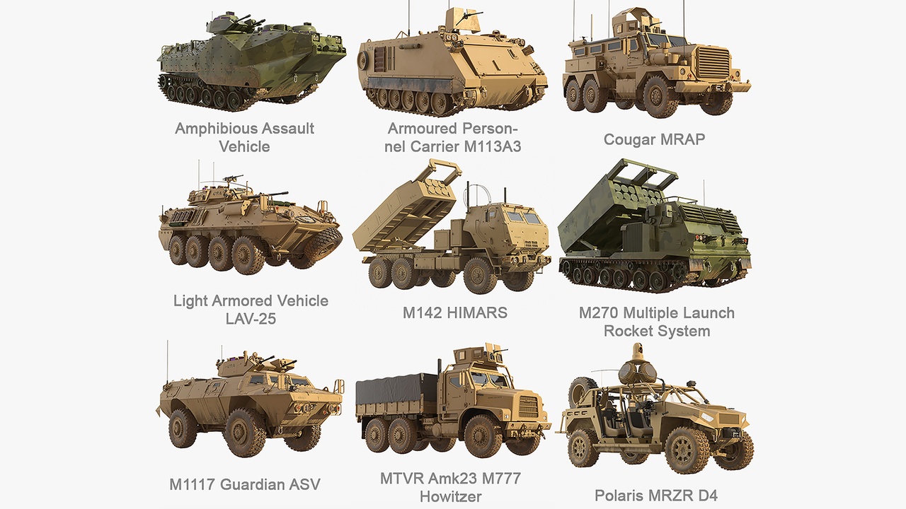 Media 1 for listing Wheeled And Tracked US Military 9 in 1