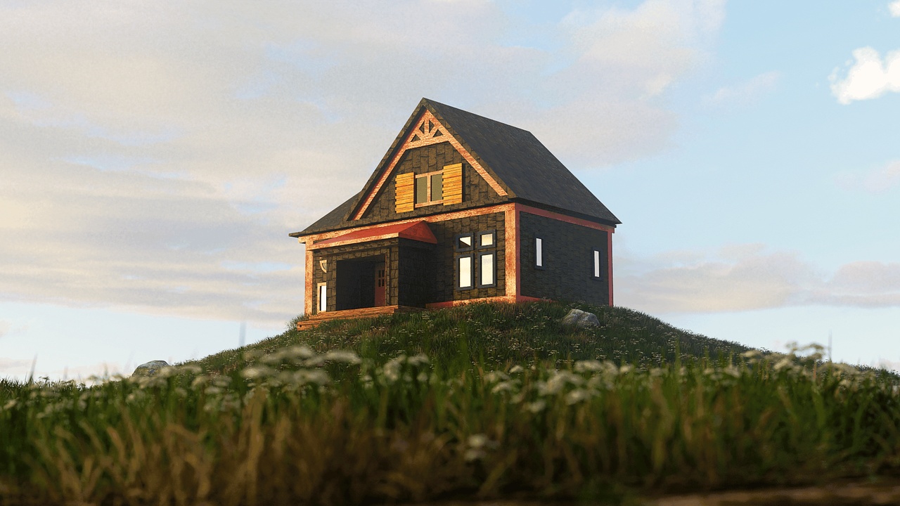 Media 1 for listing Stylized Frontier House - Game Ready Asset