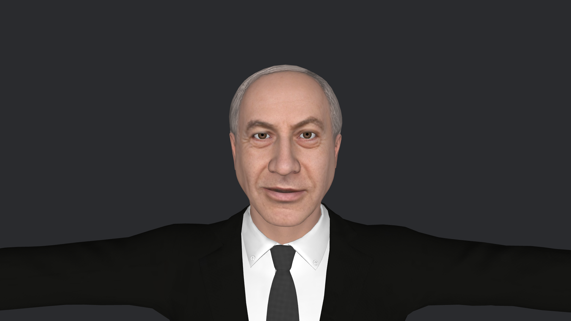 Benjamin Netanyahu Hyper Realistic Full Body Fully Rigged 3D Character ...