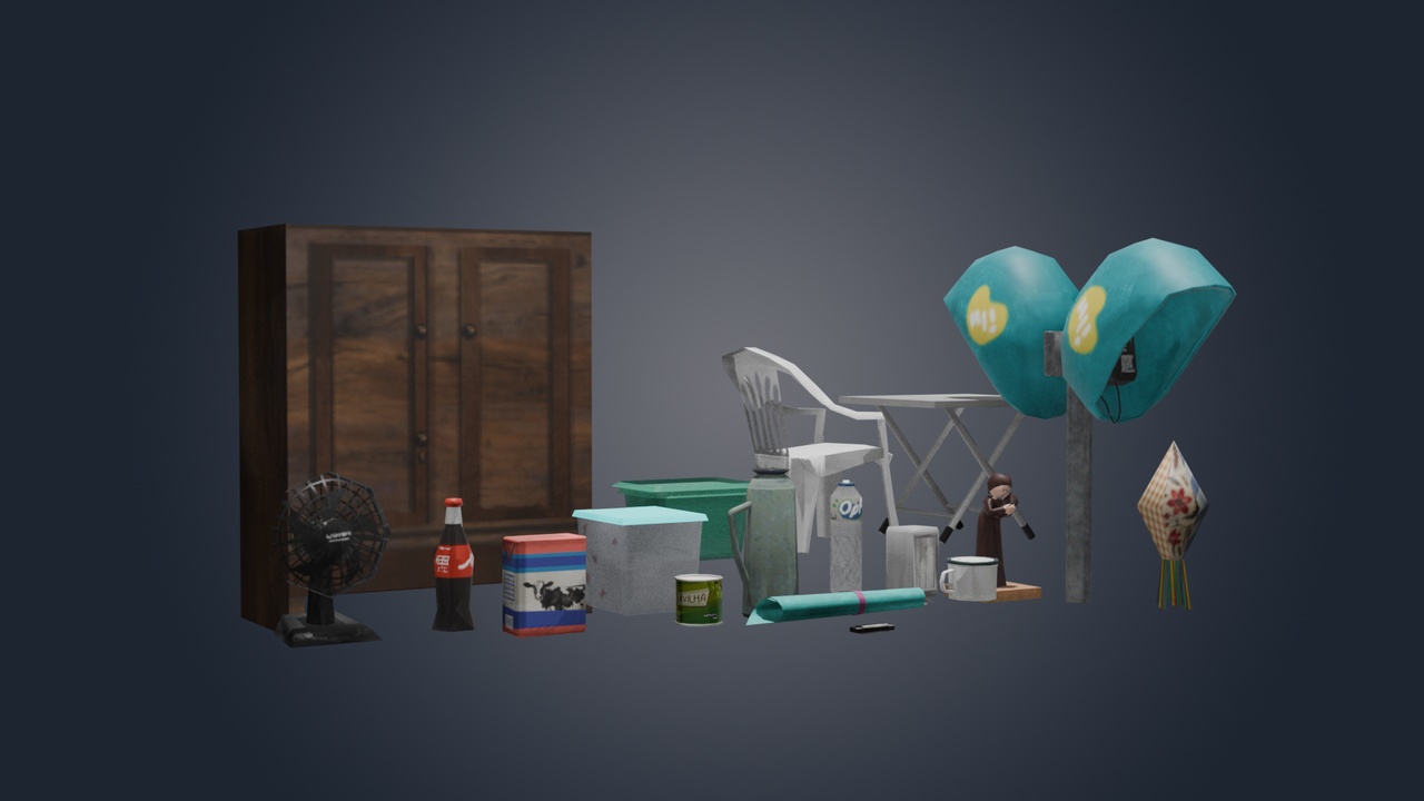 Media 1 for listing Brazilian Props - Low Poly PSX Style