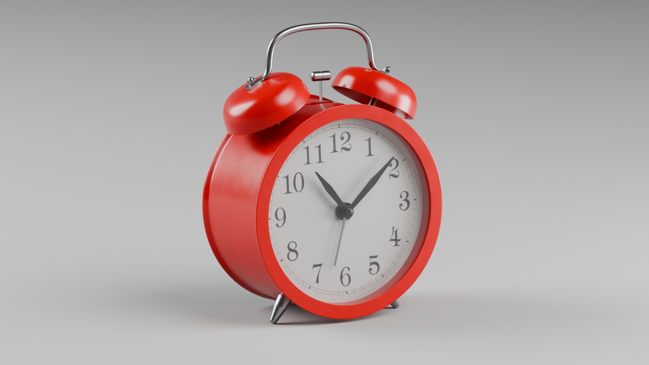 Media 1 for listing Retro alarm clock Red