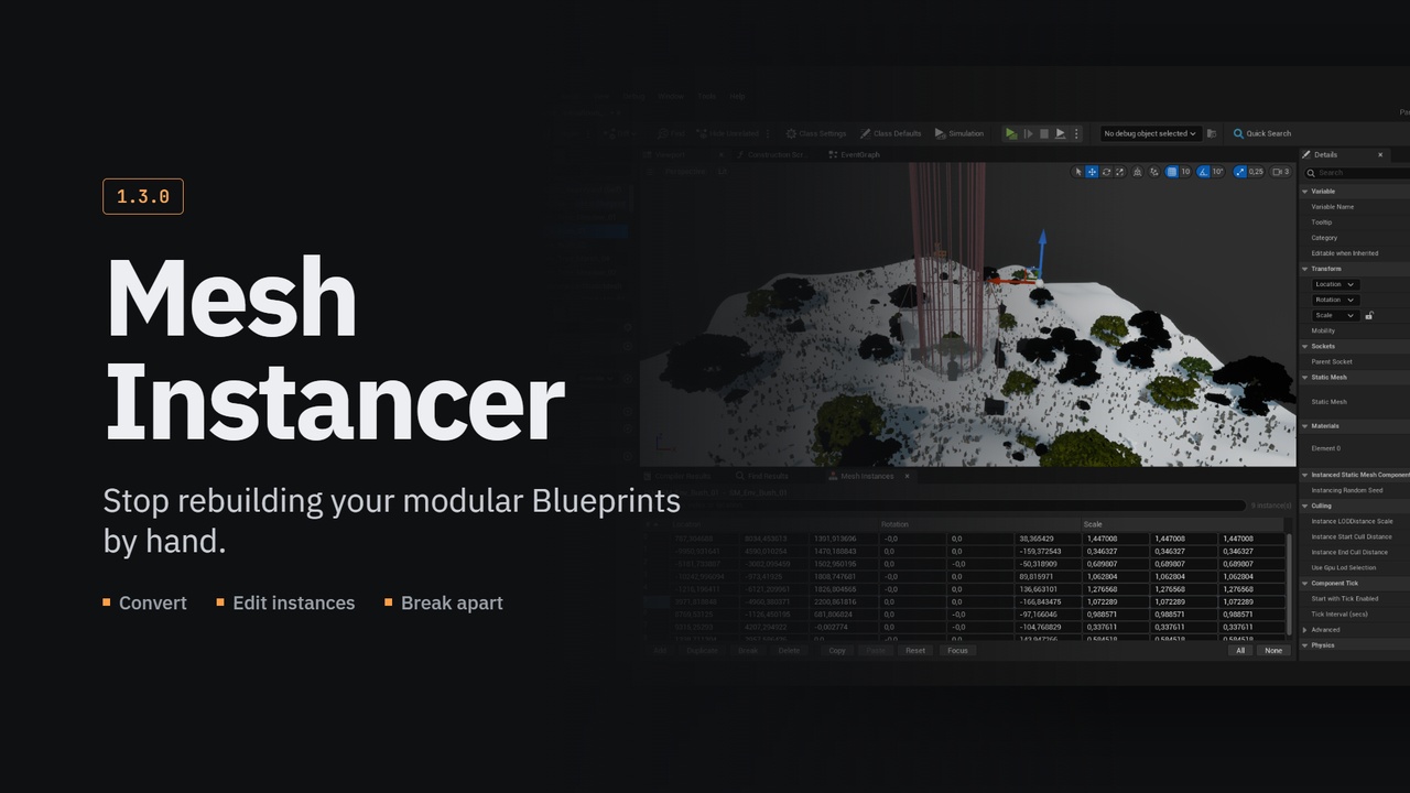 Media 1 for listing Mesh Instancer