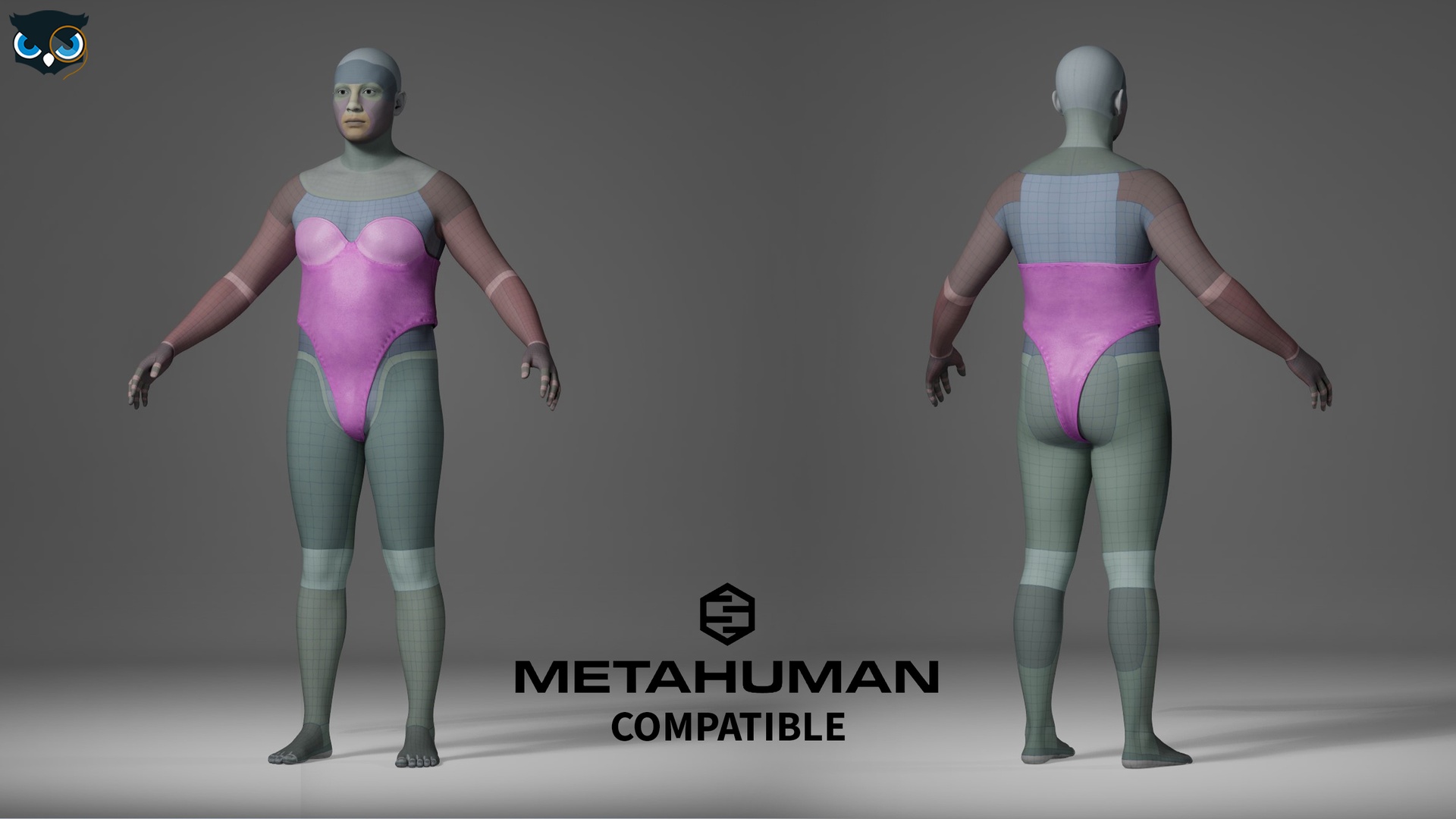 Media 1 for listing Fitted Bodysuit  Metahuman Compatible