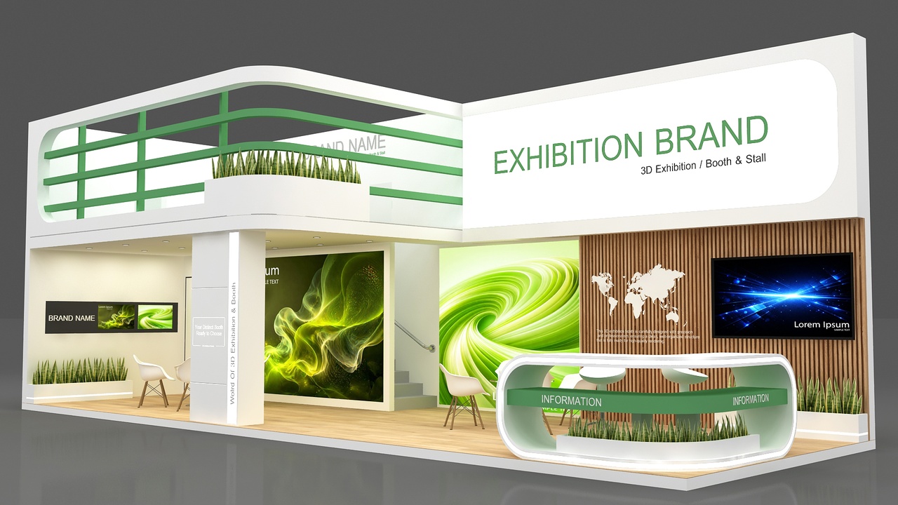 Media 1 for listing 3d exhibition 3D booth stall stand
