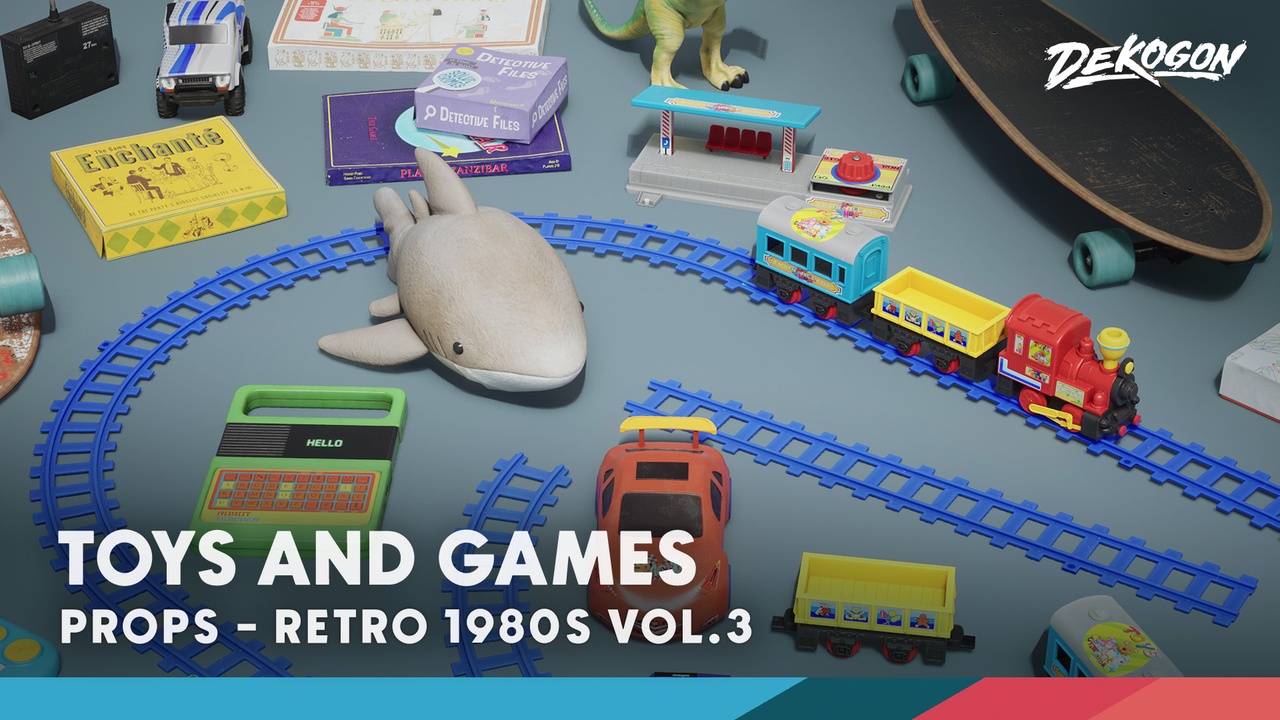 Media 1 for listing Retro 80's VOL.3 - Toys (Nanite and Low Poly)
