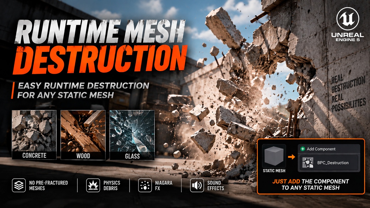 Media 1 for listing RUNTIME MESH DESTRUCTION