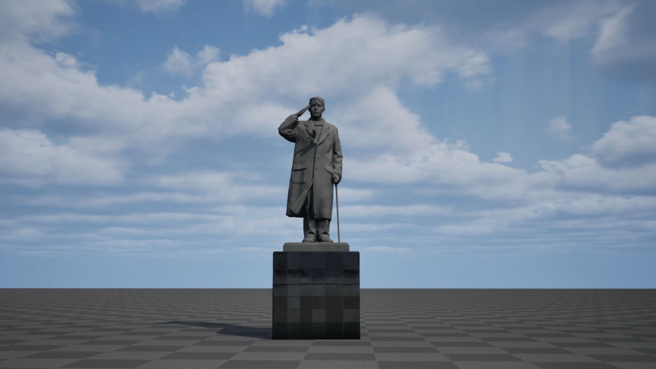 Media 1 for listing Iconic Indonesian Military General 3D Model | Sudirman Monument Scan