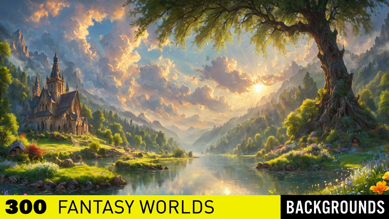 الوسائط 1 للقائمة Epic Worlds Collections Bundle | 4700 Backgrounds