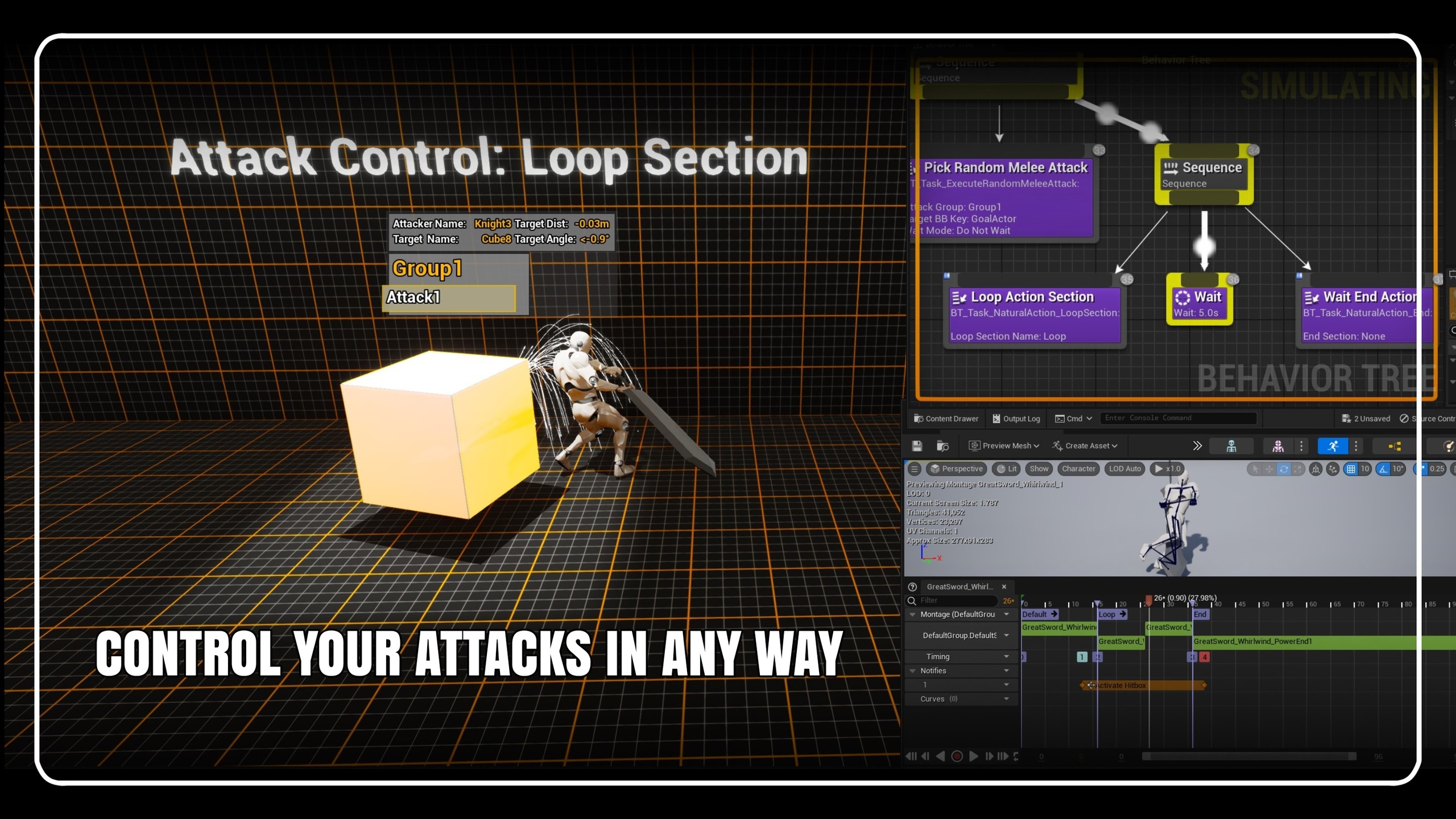 Media 1 for listing Natural Skills: Melee Attacks - Modular Action System