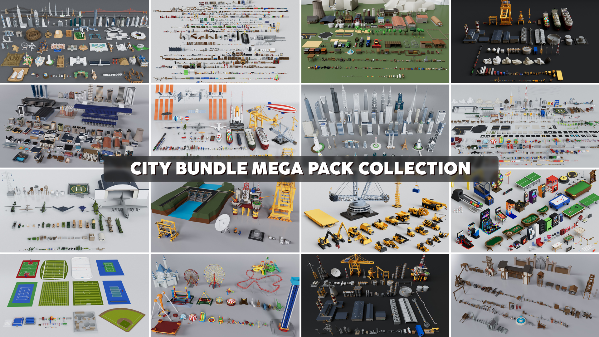 Realistic City Bundle Mega Pack Collection | Fab