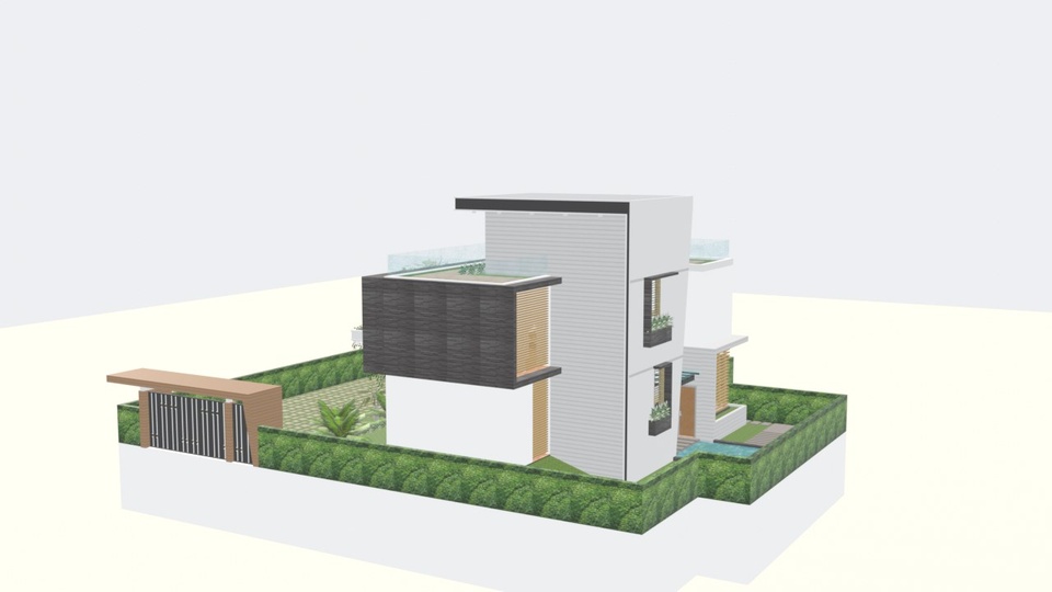 Media 1 for listing Modern Villa Architecture Design 3D Model