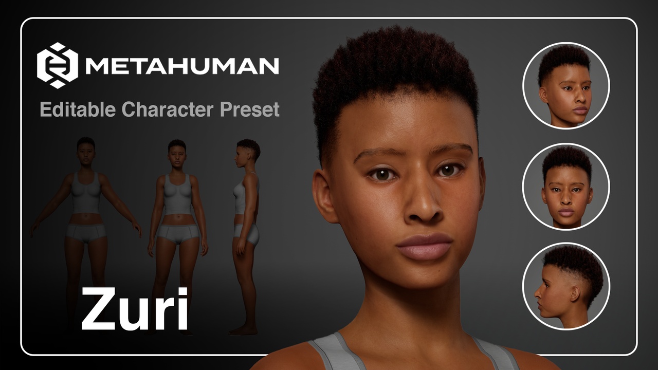 Media 1 for listing Zuri - Editable Metahuman Character